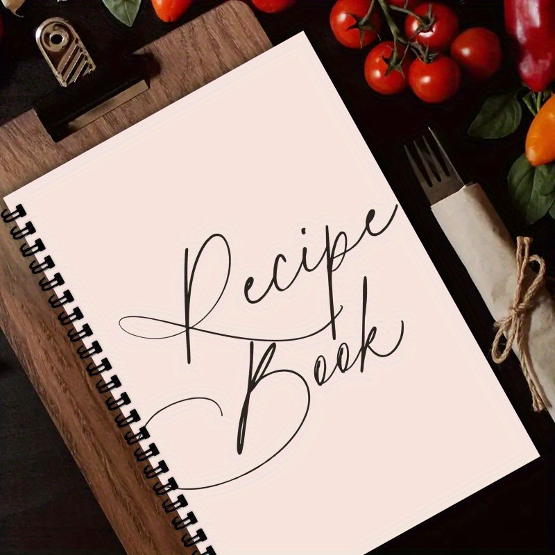 Cocktail Recipe Book - دفتر وصفات حلزوني A5، دفتر وصفات