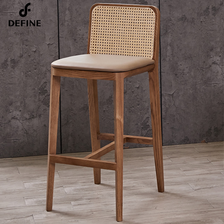 Home Bar Stools - كرسي بار فاخر من الروطان الأمريكي