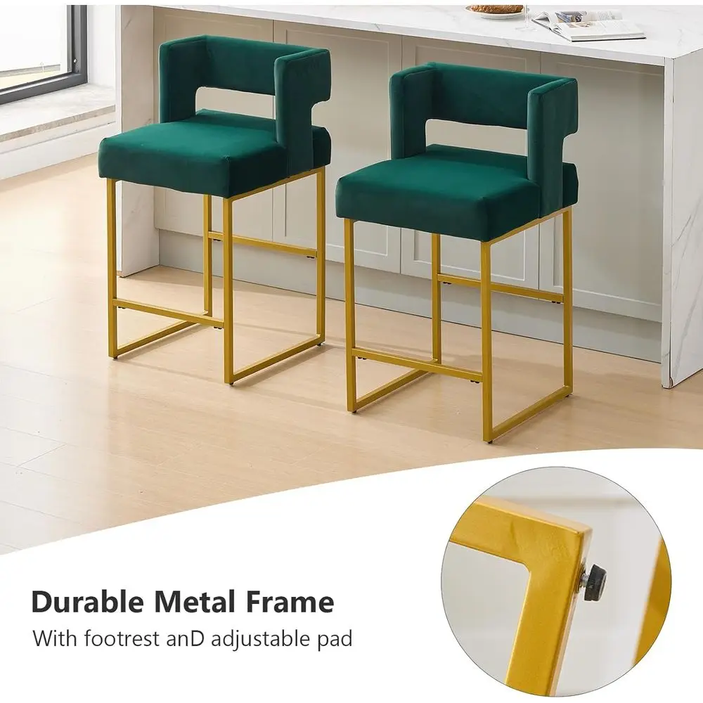 مجموعة من كرسيين بار مخمليين أ - مراجعة Home Bar Stools وسعره