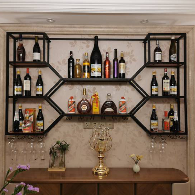 رفوف معدنية خزانة مشروبات غرفة - مراجعة Home Bar Shelves وسعره